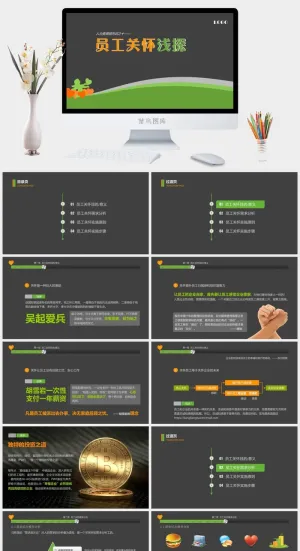 员工关怀浅探PPT培训课件预览图