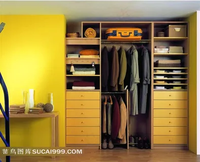 唯美的衣柜摄影素材