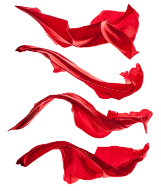 红色飘带免扣素材