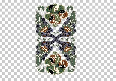 敦煌壁画图腾植物花纹