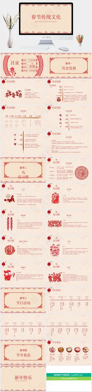 传统文化
橘色橙色营销中国风PPT模板预览图