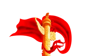 中华雕塑形象界碑高清素材