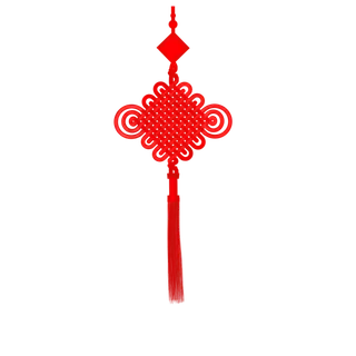 红色平安结中国结免扣素材