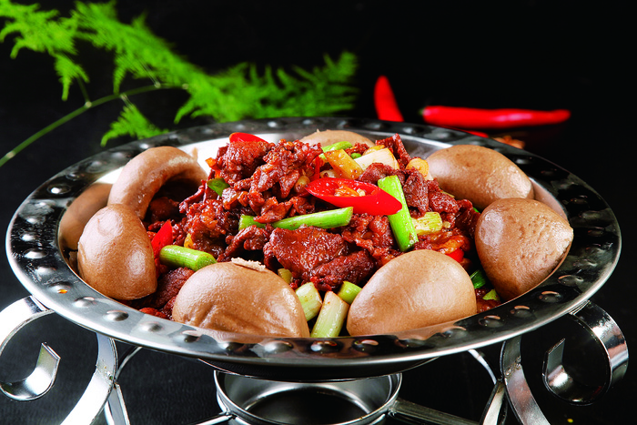 干锅美食焖锅湘菜麻辣香辣纸锅干锅生羊肉
