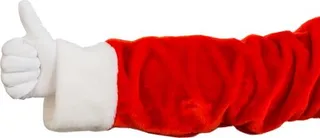 圣诞老人的手像免抠