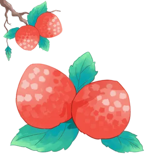 大暑节气夏季元素插画元素