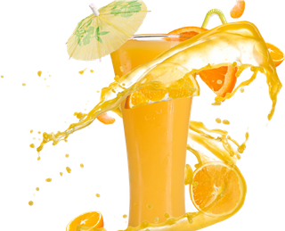 杯子橘子汁玻璃