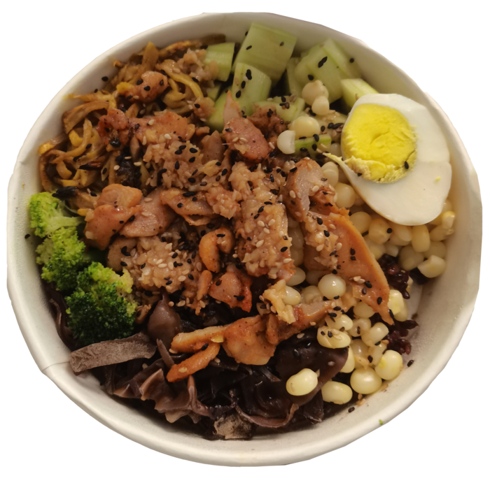 蒜香鸡腿肉减脂餐外卖免抠摄影高清实拍元素