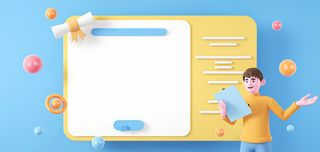 c4d对话框教育文本蓝色