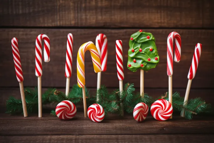 圣诞糖果摄影图 (4032x2688)