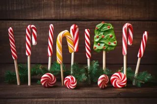 圣诞糖果摄影图 