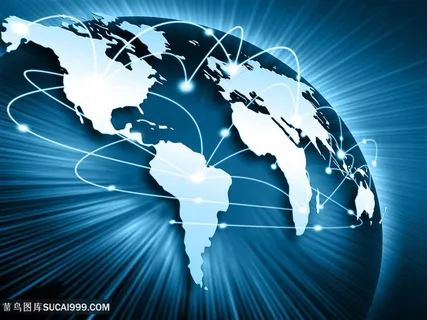 蓝色商务网络科技地球高清图片 蓝色商务网络科技地球高清图片