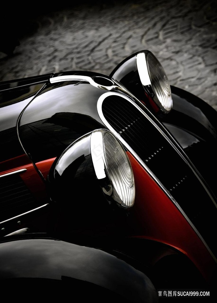 高清汽车车头艺术插画
