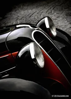 高清汽车车头艺术插画