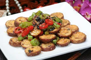 小炒金钱蛋  12元