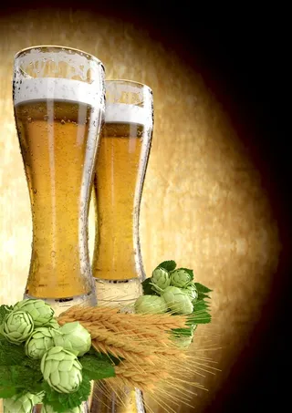 啤酒麦穗图片素材