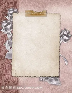 复古信纸图片素材