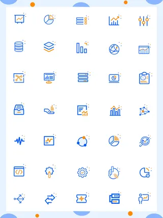 彩色icon手机线性小图标UI素材AI矢量图psd设计源文件app菜单分类