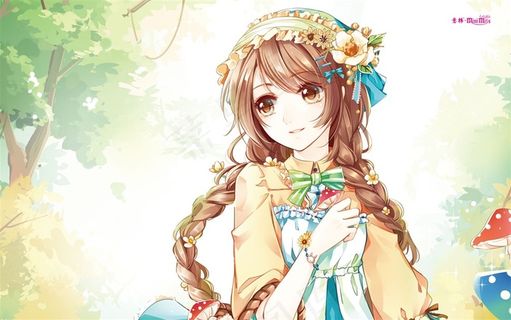 《意林·小小姐》卡通桌面壁纸高清大图