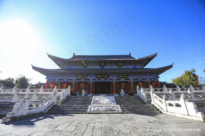城市地标丽江木府