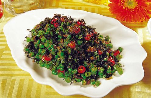 0911XC-089榄菜鲮鱼豆角松