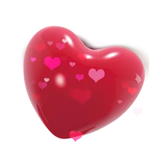 卡通心形情人节