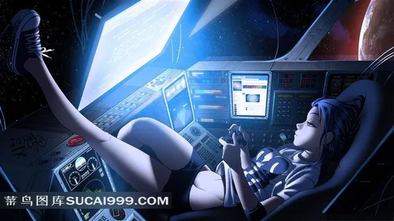 可爱动漫女孩素材