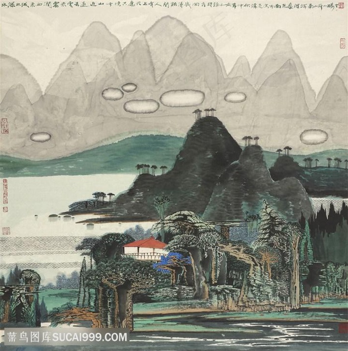 薛亮水墨画风景画艺术挂画