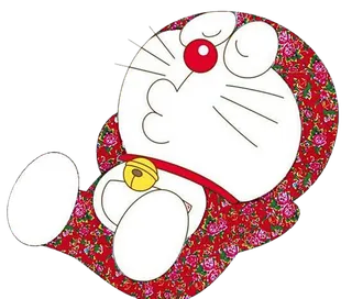 哆啦A梦花袄子卡通