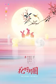 创意传统中国风中秋节海报