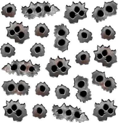 子弹射孔 PNG免抠(383x400)