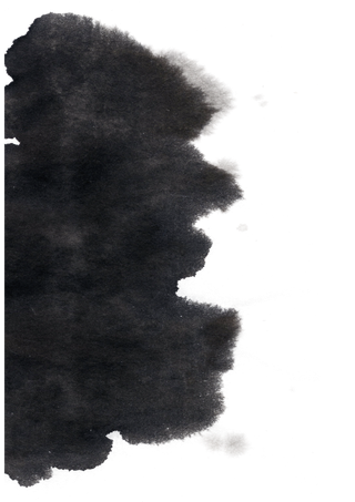 泼墨笔触水墨润染肌理