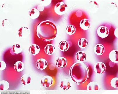 粉色底板上的水珠 粉色底板上的水珠