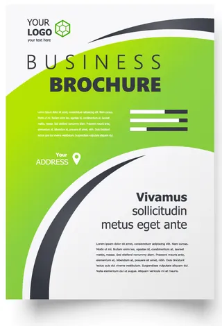 包装宣传册设计模板传单页抽象商务宣传册A4模板创意封面趋势宣传