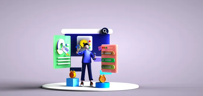 商务办公C4D立体背景