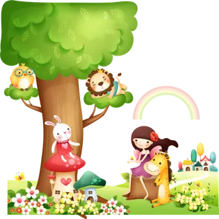 卡通 素材 人物 动画 插图