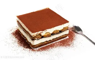 美味可口的提拉米苏高清摄影图