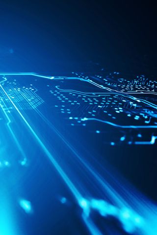 主板亮光蓝色背景PSD素材