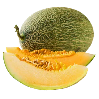 哈密瓜 (3)水果超市商品白底图免抠实物摄影png格式图片透明底