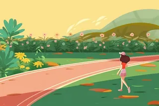 操场学生儿童花草背景