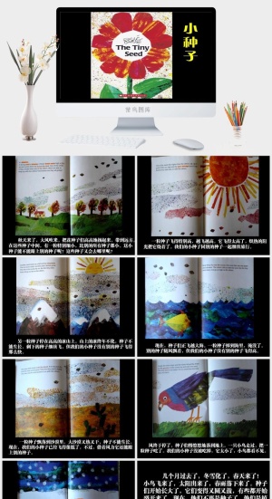 小种子绘本故事PPT模板预览图