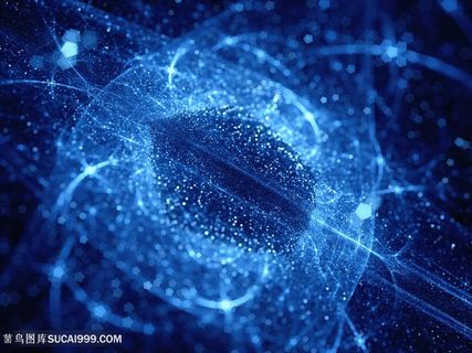 唯美蓝色炫彩背景高清图片