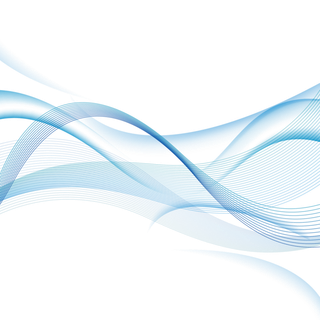 蓝色波纹渐变线条科技电商免抠png