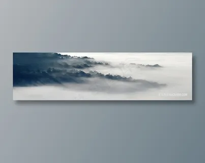 3月云雾水彩装饰画