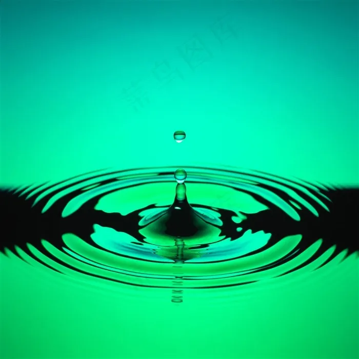 绿色水滴图片