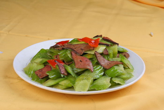 猪肝炒苦瓜 18元