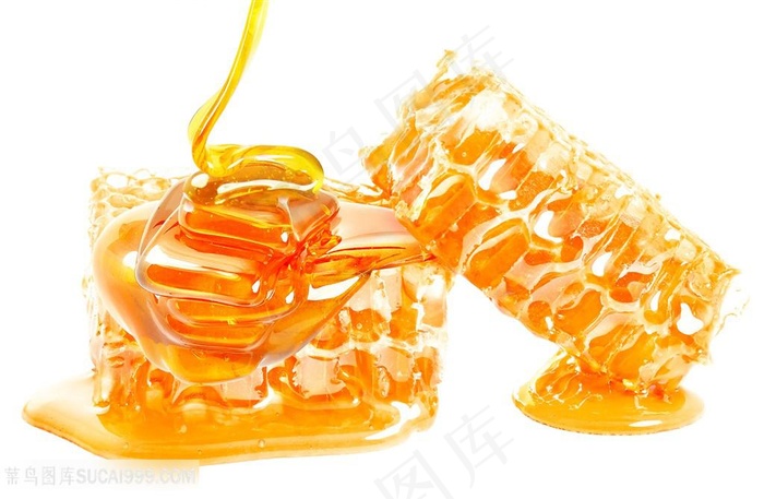 高清图片美味的蜂蜜甜品