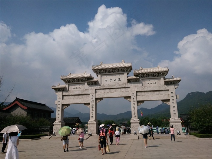 壮观的少林寺背景素材