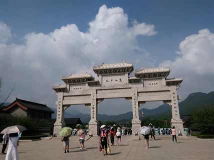 壮观的少林寺背景素材