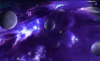 元宇宙世界天空背景墙风景